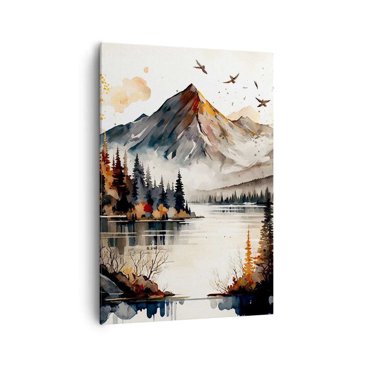 Canvas picture - Golden Autumn in the Mountains - 70x100 cm