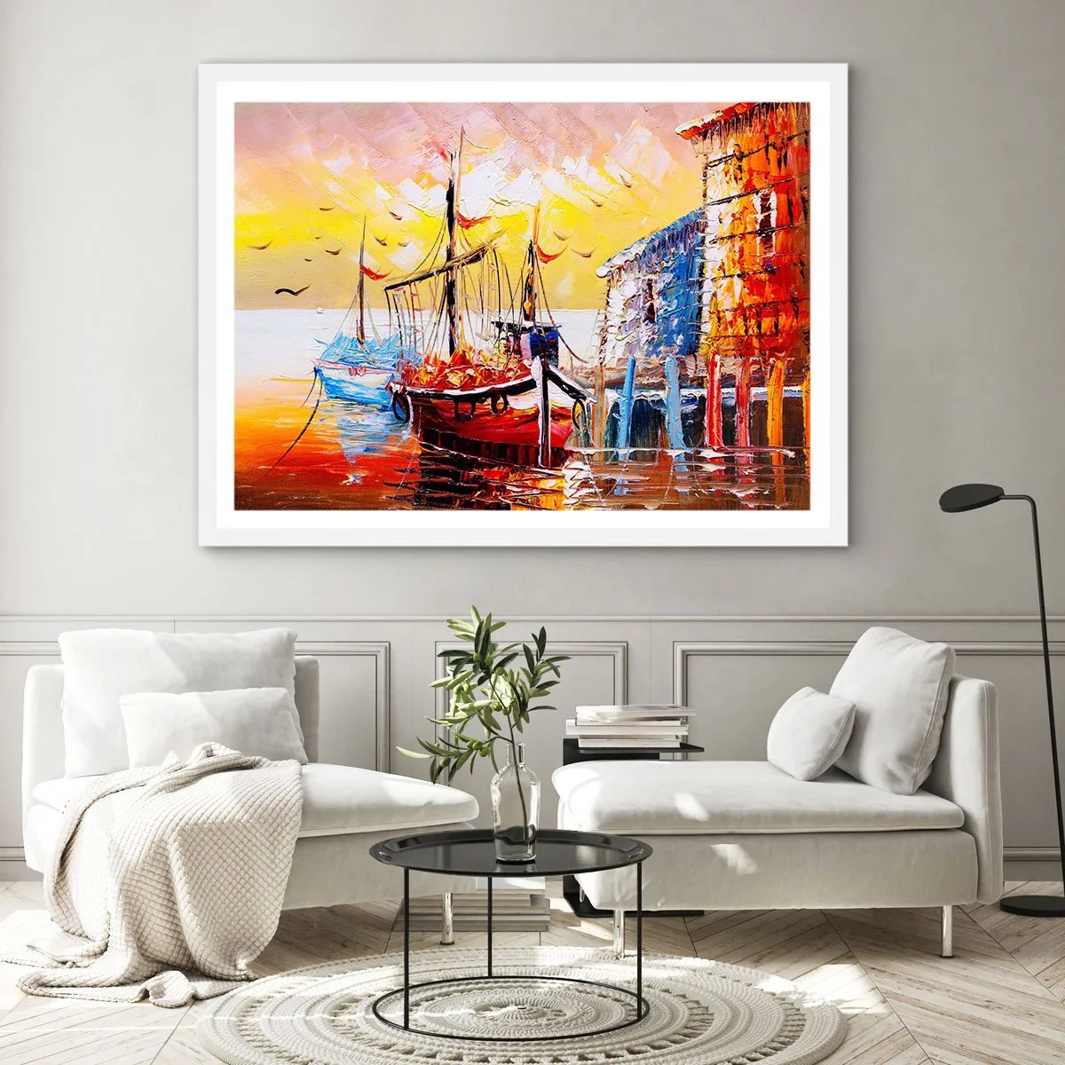 Poster in white frmae - Happy Comeback - 50x40 cm