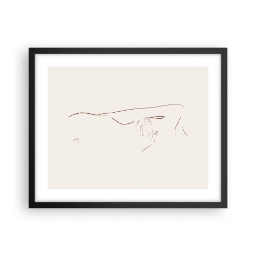 Poster in black frame - Shape of Desire - 50x40 cm