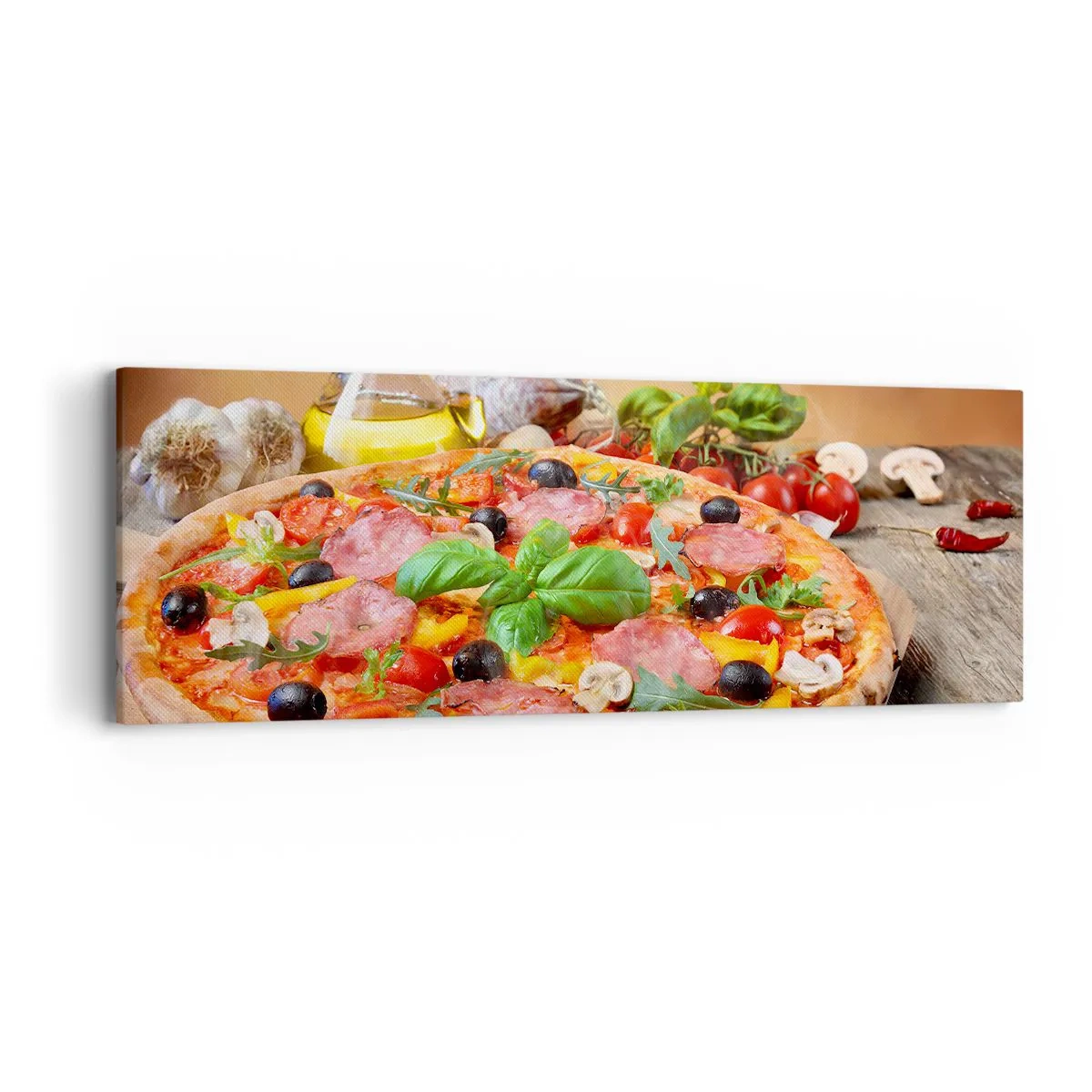 Canvas picture - With a Real Italian Flavouring - 90x30 cm