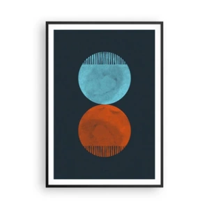 Poster in black frame - Only Geometry? - 70x100 cm