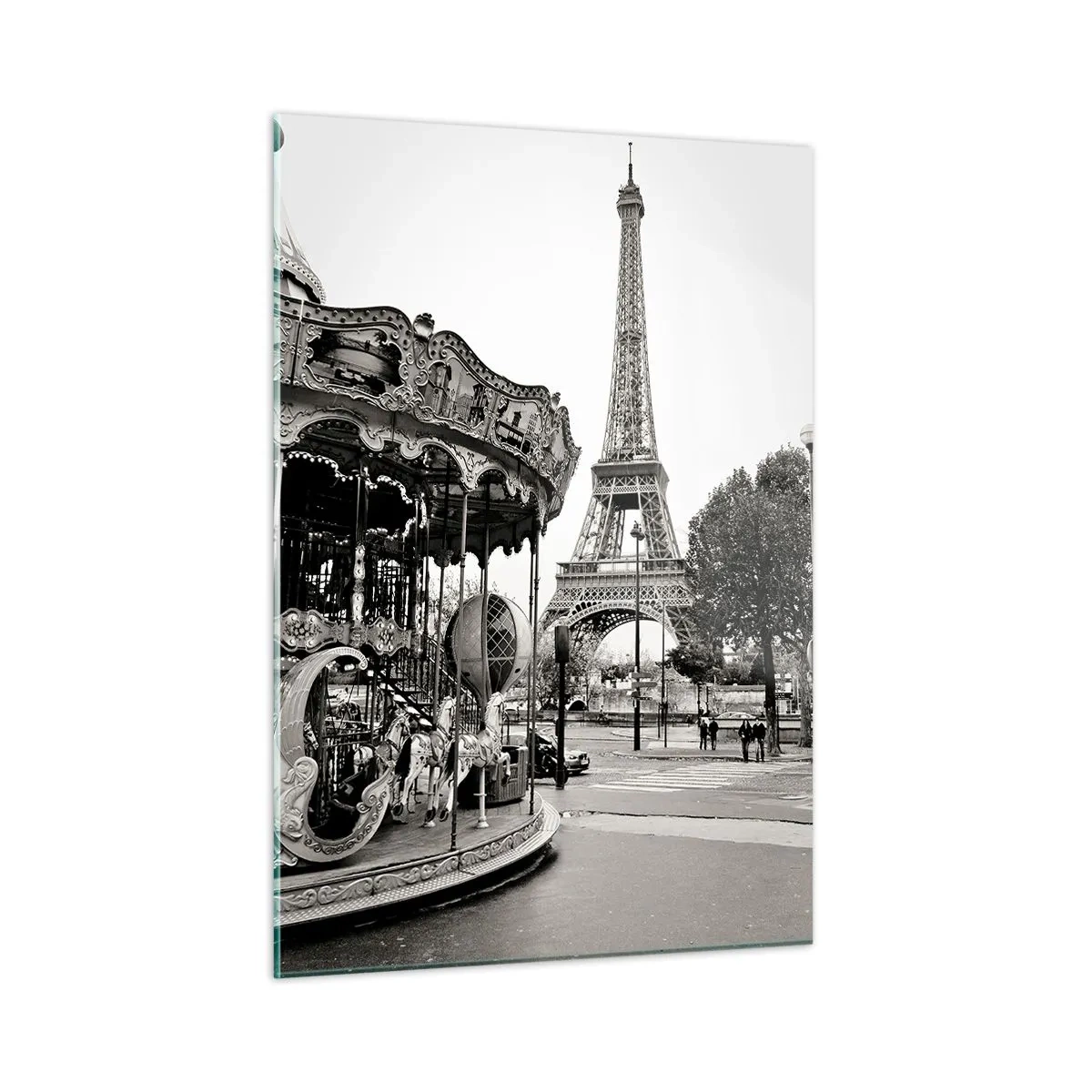 Glass picture - Such Fun Only in Paris - 50x70 cm