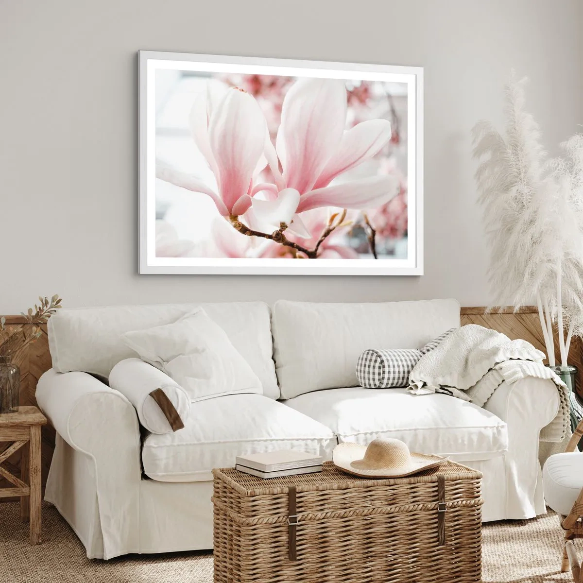 Poster in white frmae - Immensity of Tenderness - 100x70 cm