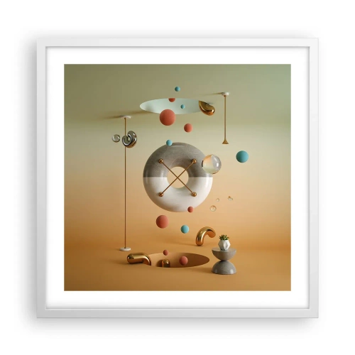 Poster in white frmae - Anything Can Happen - 50x50 cm