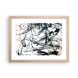 Poster in light oak frame - With or Without Meaning? - 40x30 cm