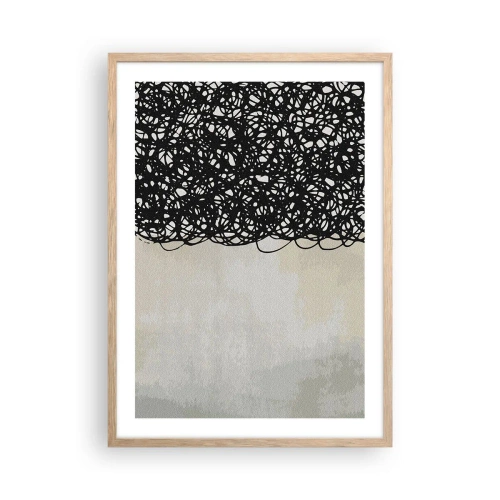 Poster in light oak frame - Abstract Squibs - 50x70 cm