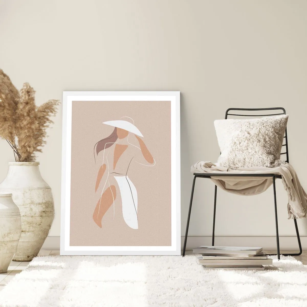 Poster in white frmae - Fashion Is Fun - 30x40 cm