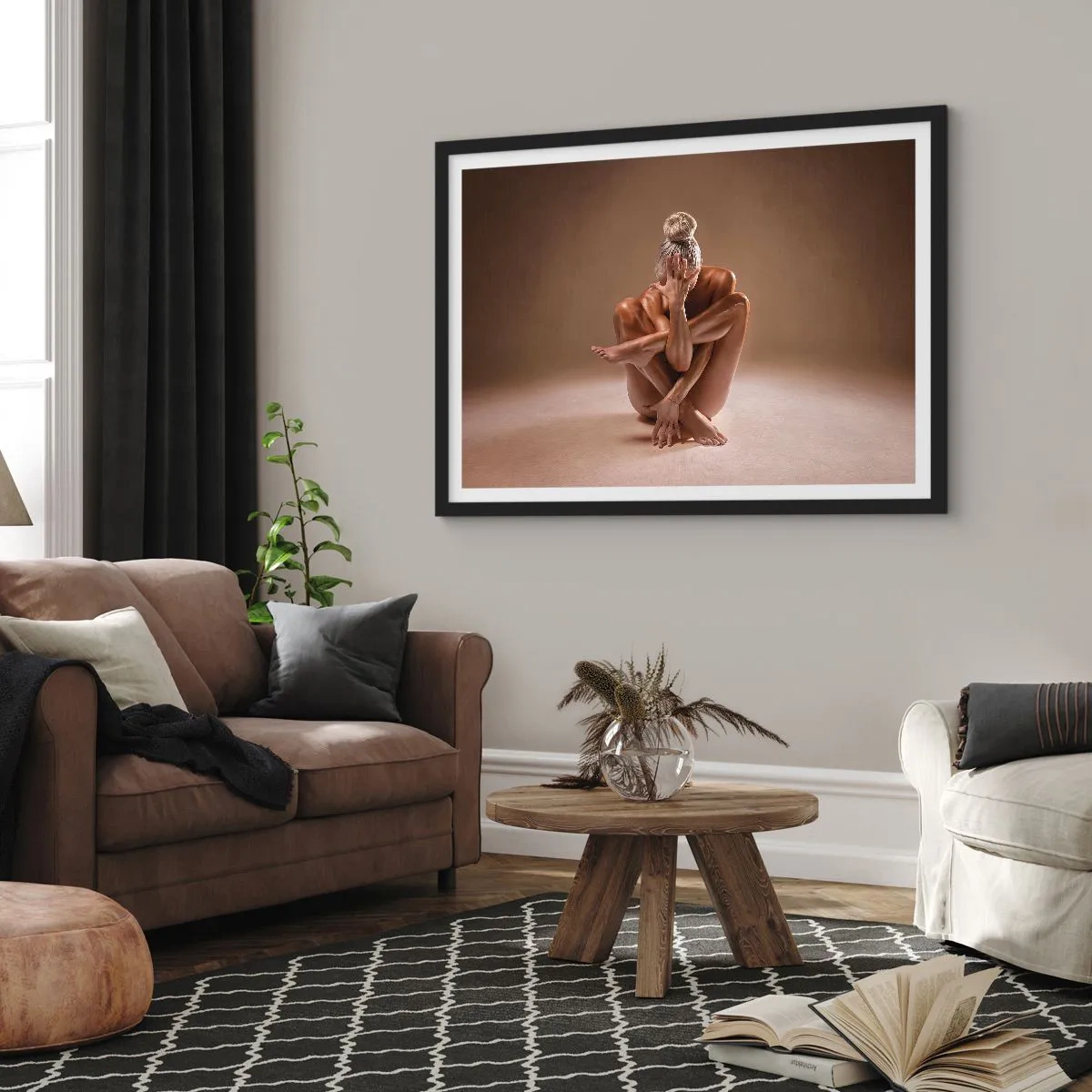 Poster in black frame - Unity of Body and Spirit - 40x30 cm