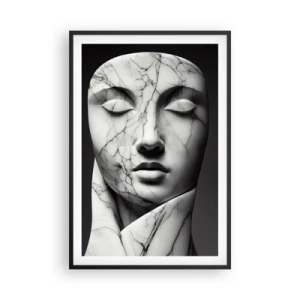 Poster in black frame - Marble Shapes - 61x91 cm
