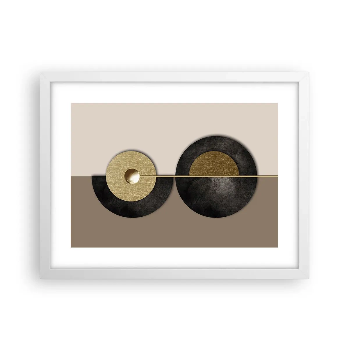 Poster in white frmae - Variations on Wheel - 40x30 cm