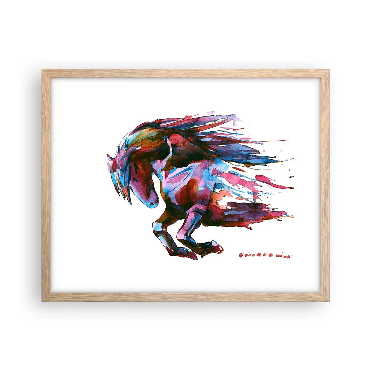 Poster in light oak frame - In Elation - 50x40 cm