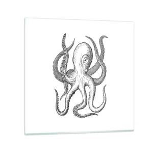 Glass picture - Dancing with the Waves - 40x40 cm