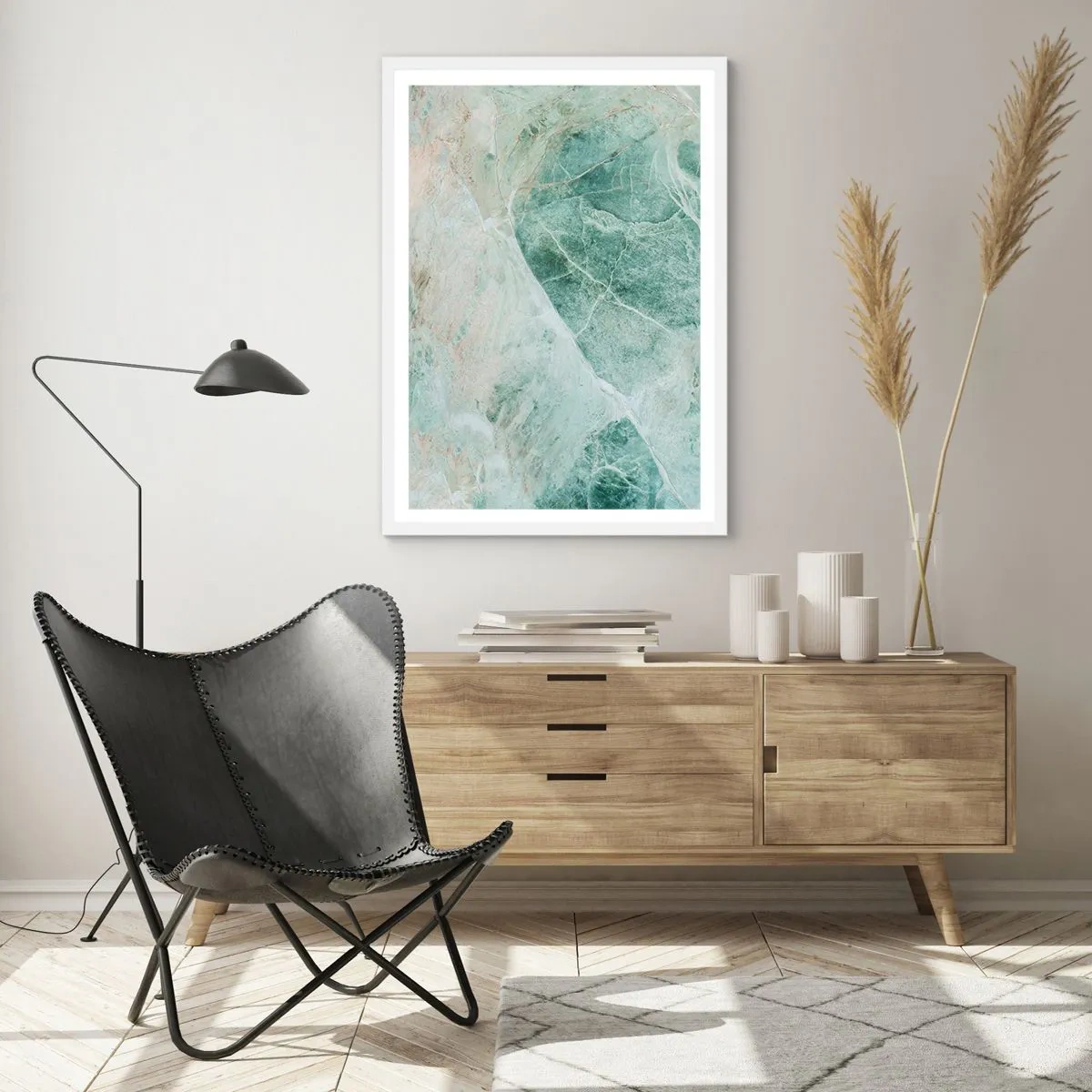 Poster in white frmae - Noble Coolness of a Stone - 30x40 cm