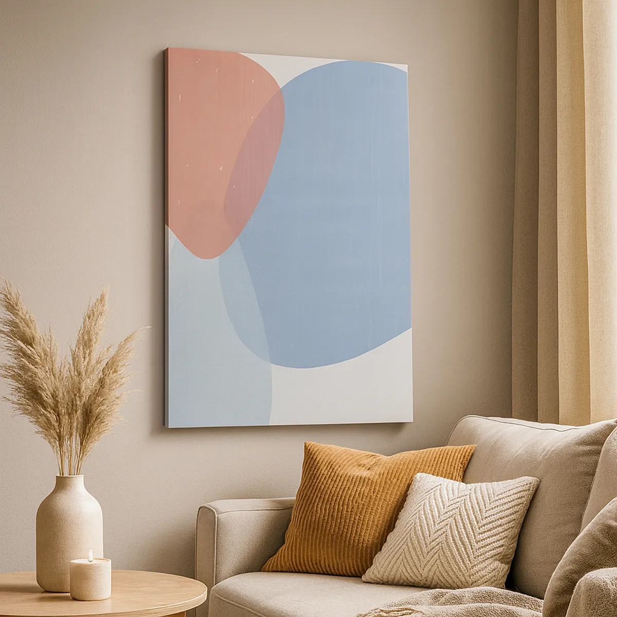 Canvas picture - Pastel Relations - 50x70 cm