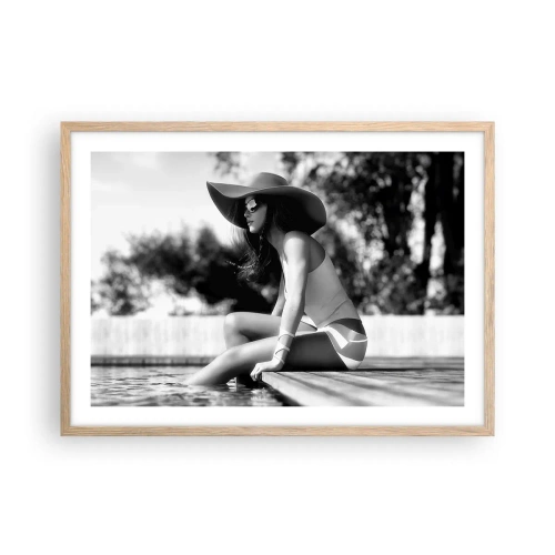 Poster in light oak frame - Summer Dream - 70x50 cm