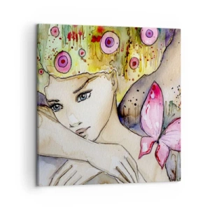 Canvas picture - Butterfly Princess - 50x50 cm