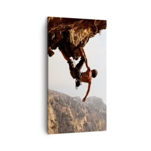 Canvas picture - The Whole World on a Sharp Cliff - 45x80 cm