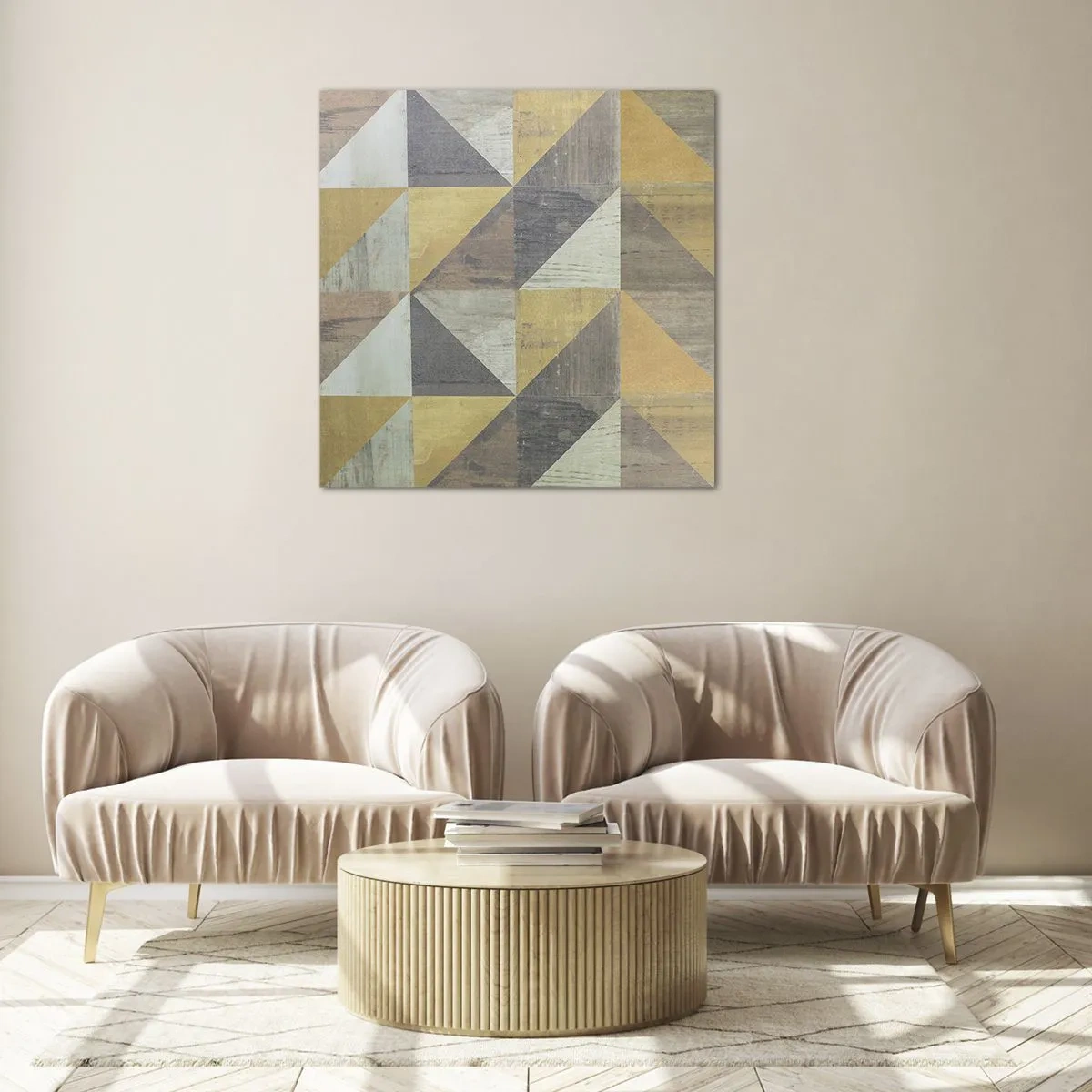 Glass picture - The Art. of Triangles - 40x40 cm