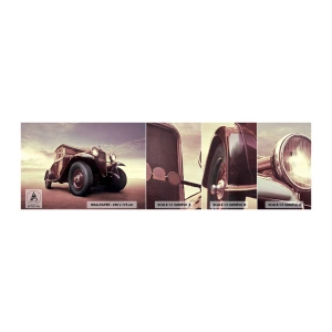 Photo Wallpaper Sample Standard Eco - Let's Drive to the Past - Automotive, Retro car, Vintage - 100x30 cm