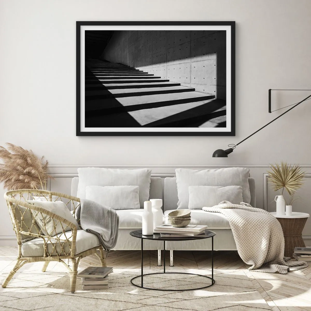 Poster in black frame - Raw Beauty of Modernism - 70x50 cm