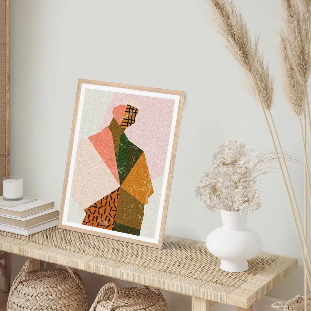 Poster in light oak frame - Human - Complex Creature - 50x70 cm