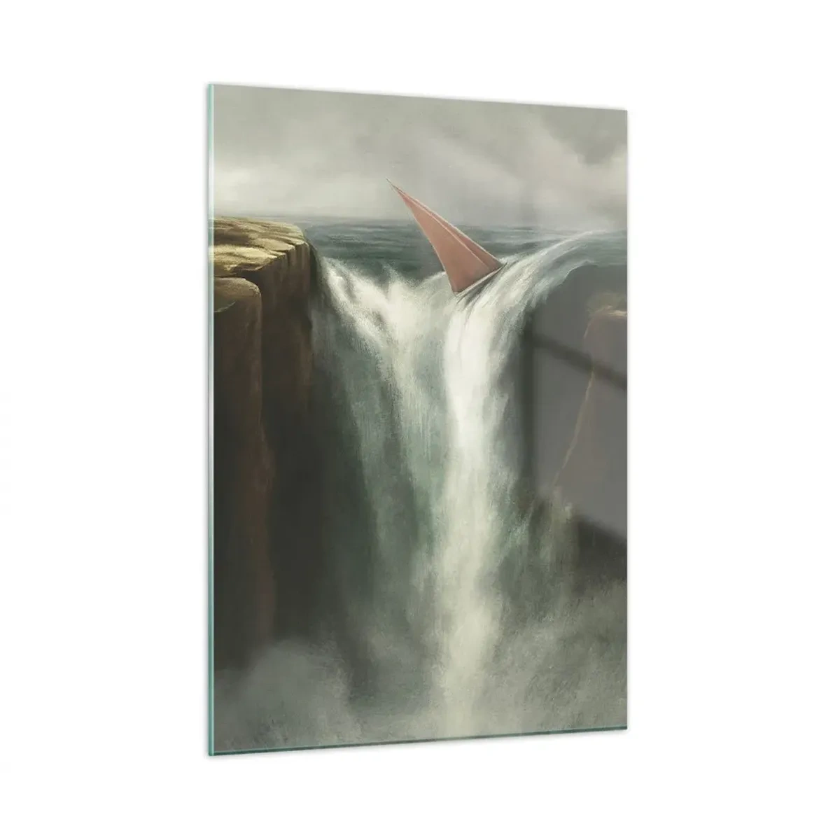 Glass picture - Life Warning - 50x70 cm