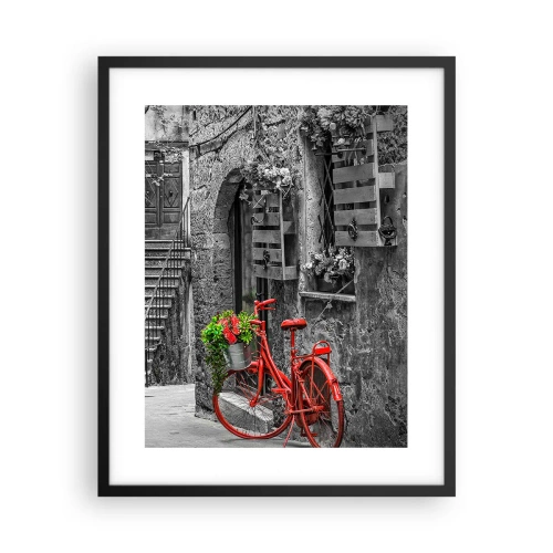 Poster in black frame - Tuscan Alley - 40x50 cm