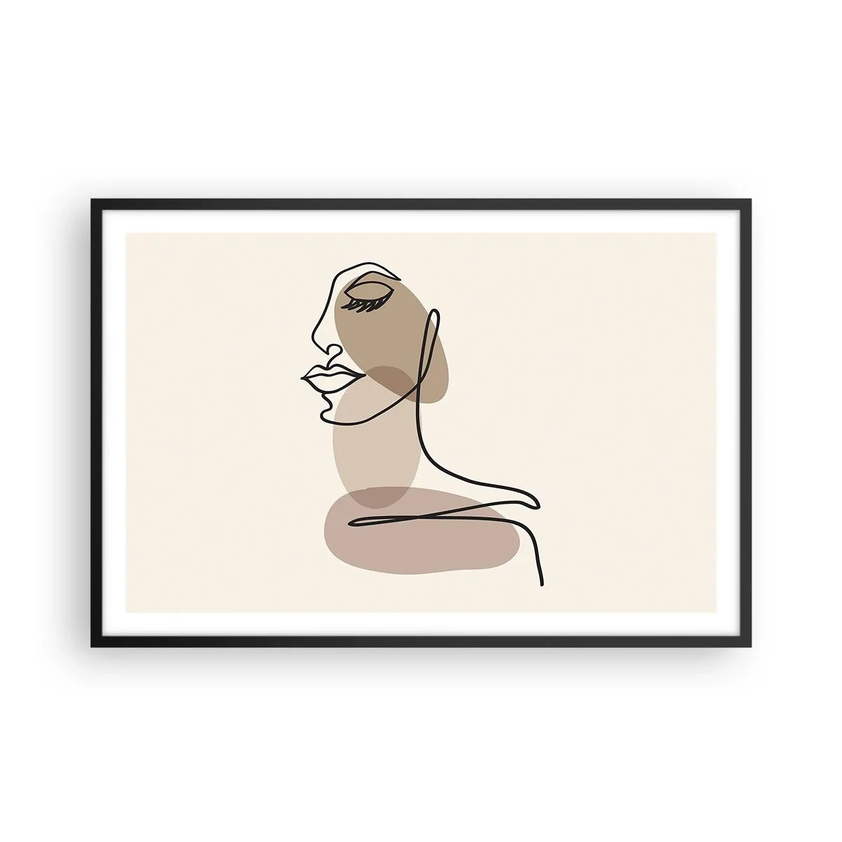 Poster in black frame - Certain Line of Beauty - 91x61 cm