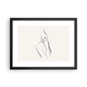 Poster in black frame - Wave of Melancholy - 40x30 cm