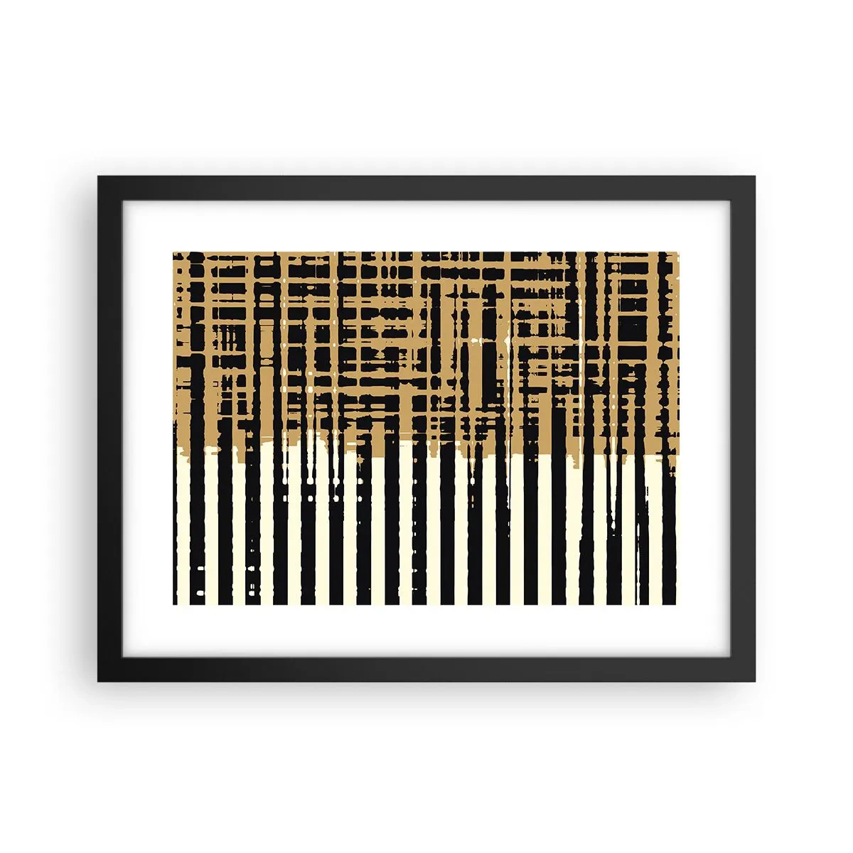 Poster in black frame - Architectural Abstract - 40x30 cm