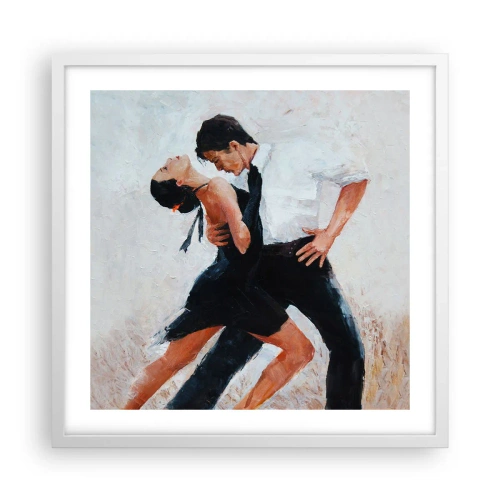 Poster in white frmae - Tango of My Dreams - 50x50 cm