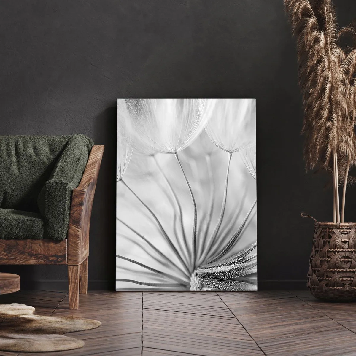 Canvas picture - Dandelion Kites - 45x80 cm