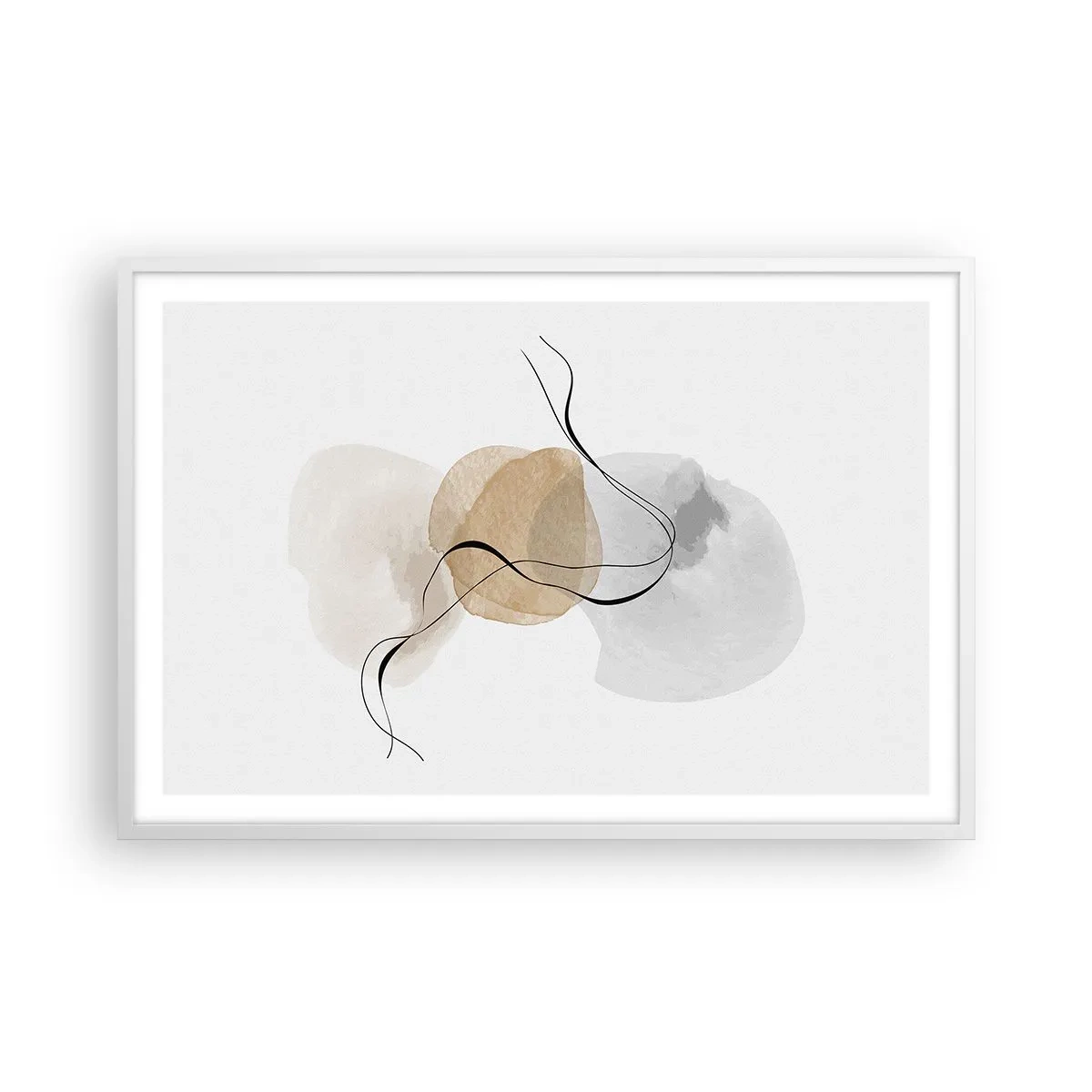 Poster in white frmae - Air Beads - 91x61 cm