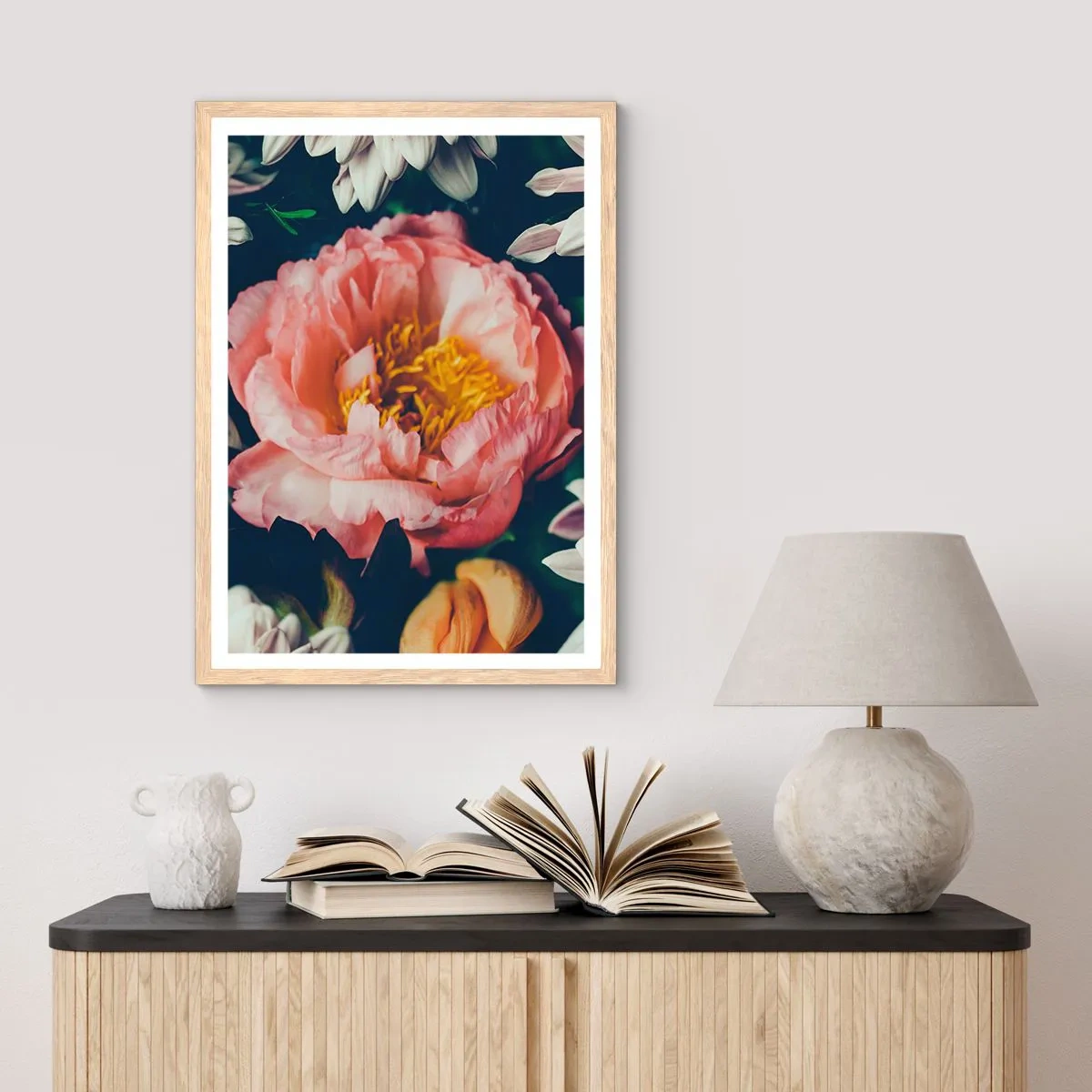 Poster in light oak frame - In Baroque Style - 70x100 cm
