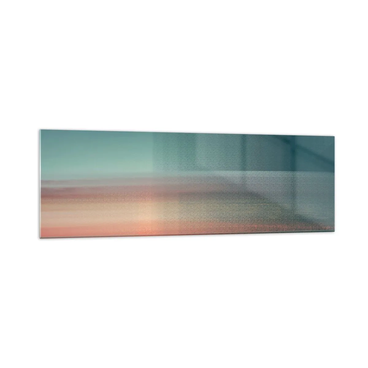 Glass picture - Abstract: Light Waves - 160x50 cm