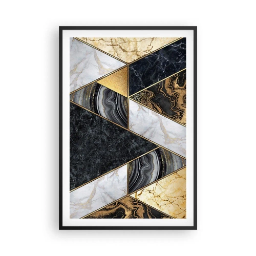 Poster in black frame - Stone on Stone - 61x91 cm