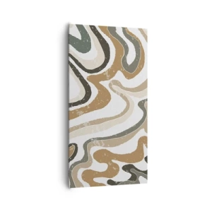 Canvas picture - Meanders of Earth Colours - 65x120 cm