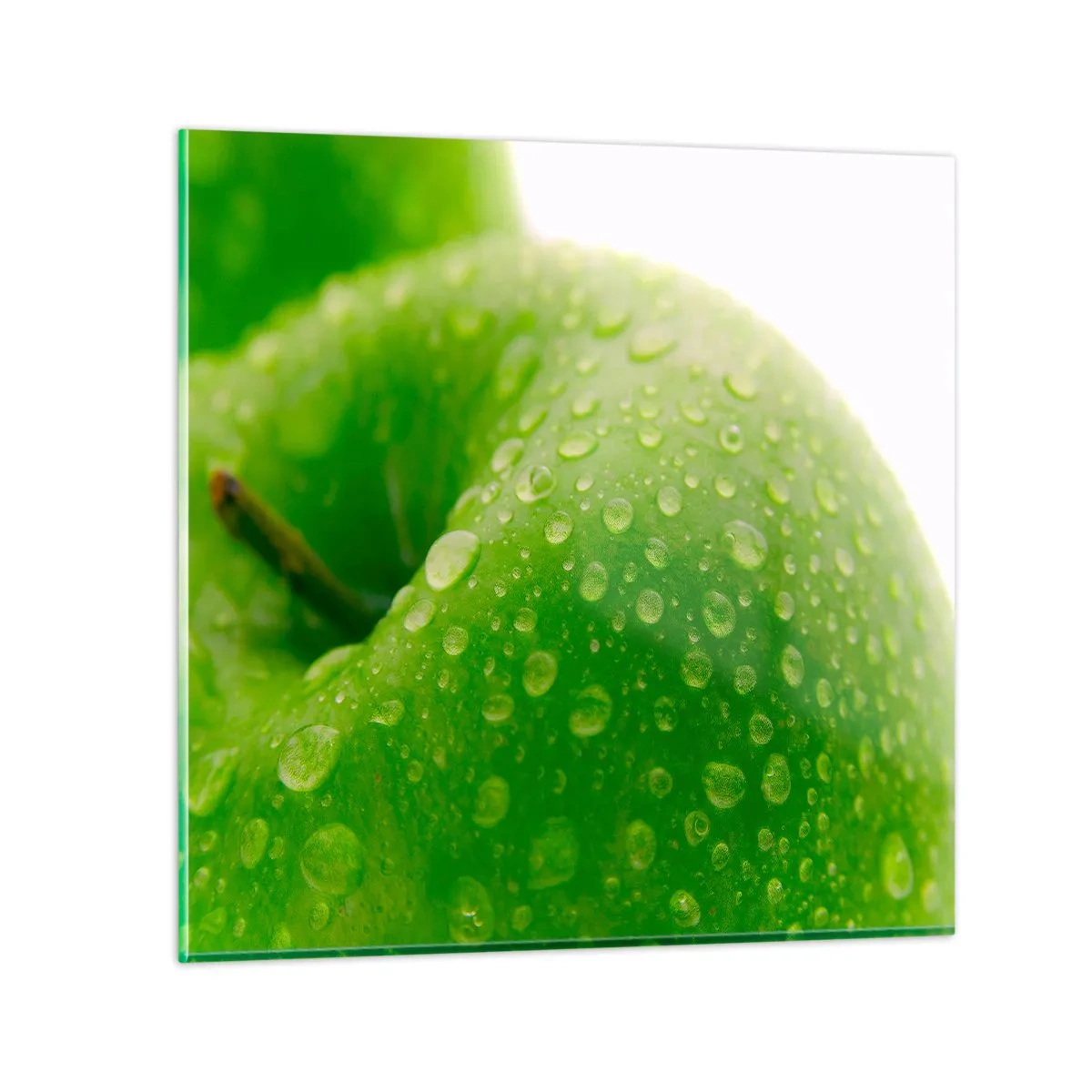 Glass picture - Green, Cool Freshenss - 30x30 cm