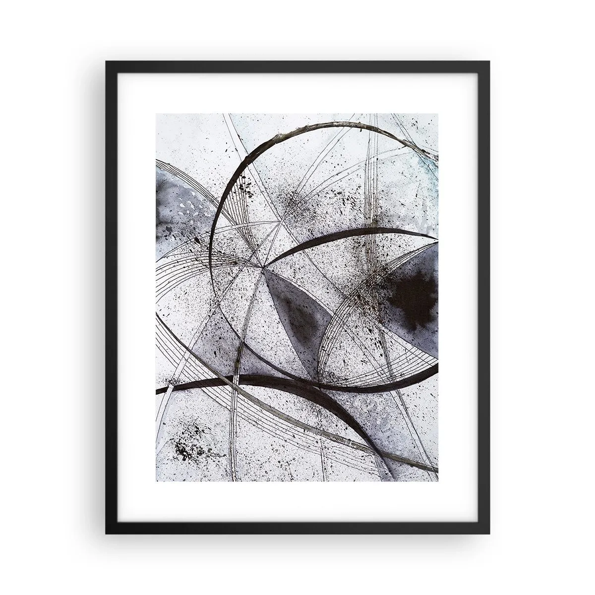 Poster in black frame - Futuristic Fantasy - 40x50 cm