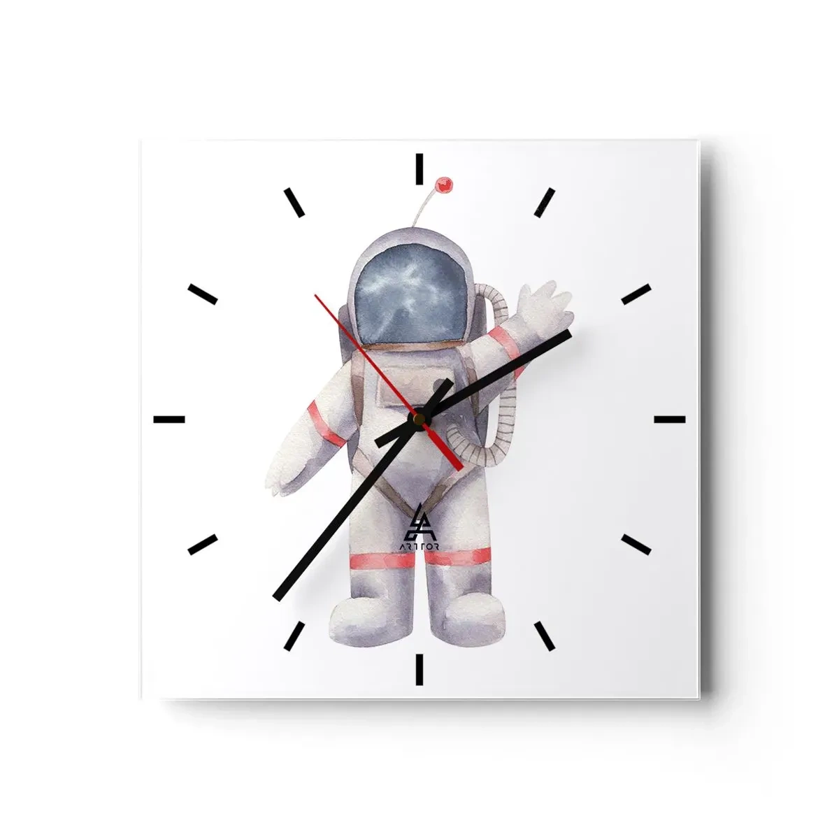 Wall clock - Clock on glass - So Long! - 40x40 cm