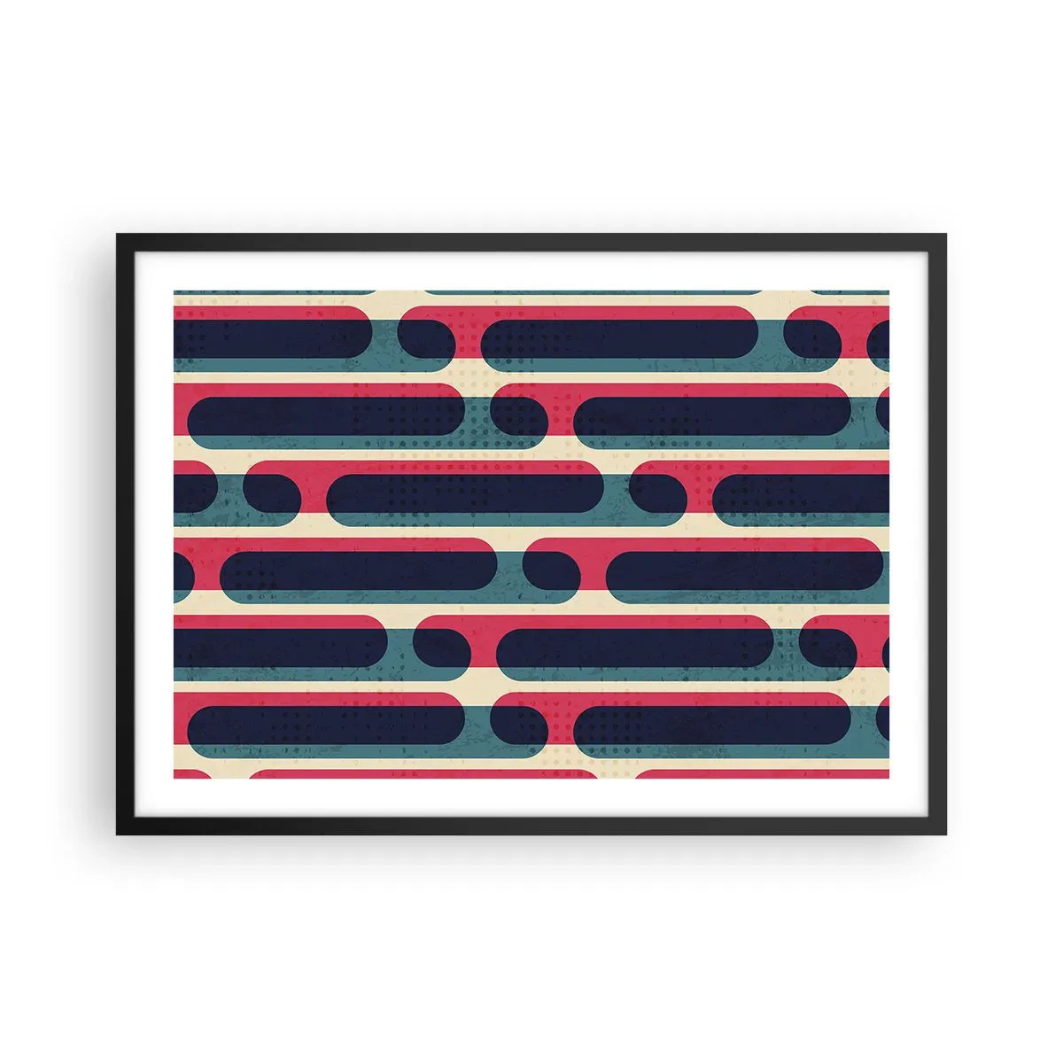 Poster in black frame - Inwards and Forwards - 70x50 cm