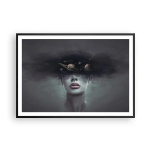 Poster in black frame - And Planets are Revolving… - 100x70 cm