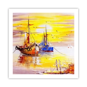 Poster - Deserved Rest in Port - 60x60 cm