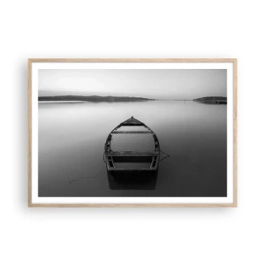 Poster in light oak frame - Longing and Melancholy - 100x70 cm