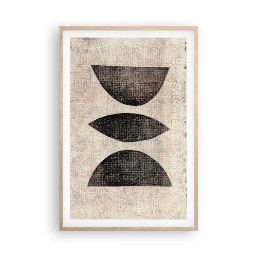 Poster in light oak frame - Ethnic Abstraction - 61x91 cm
