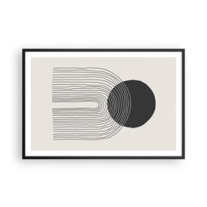 Poster in black frame - Trembling and Certainty - 91x61 cm