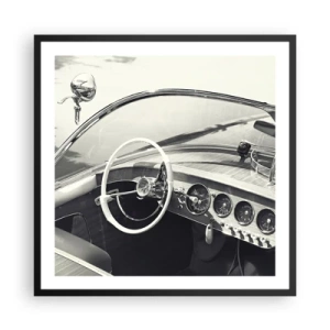 Poster in black frame - Weather for the Rich - 60x60 cm