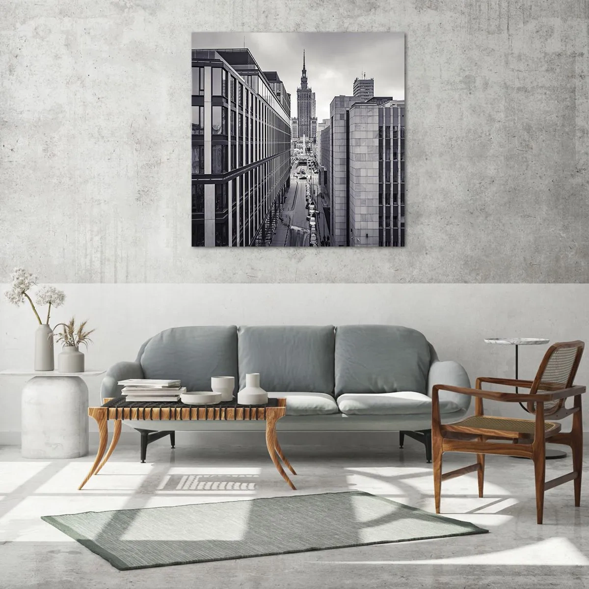 Glass picture - Warsaw Valley - 60x60 cm