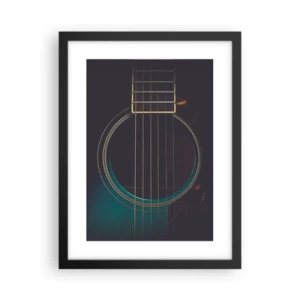 Poster in black frame - A Moment Before It Sounds - 30x40 cm