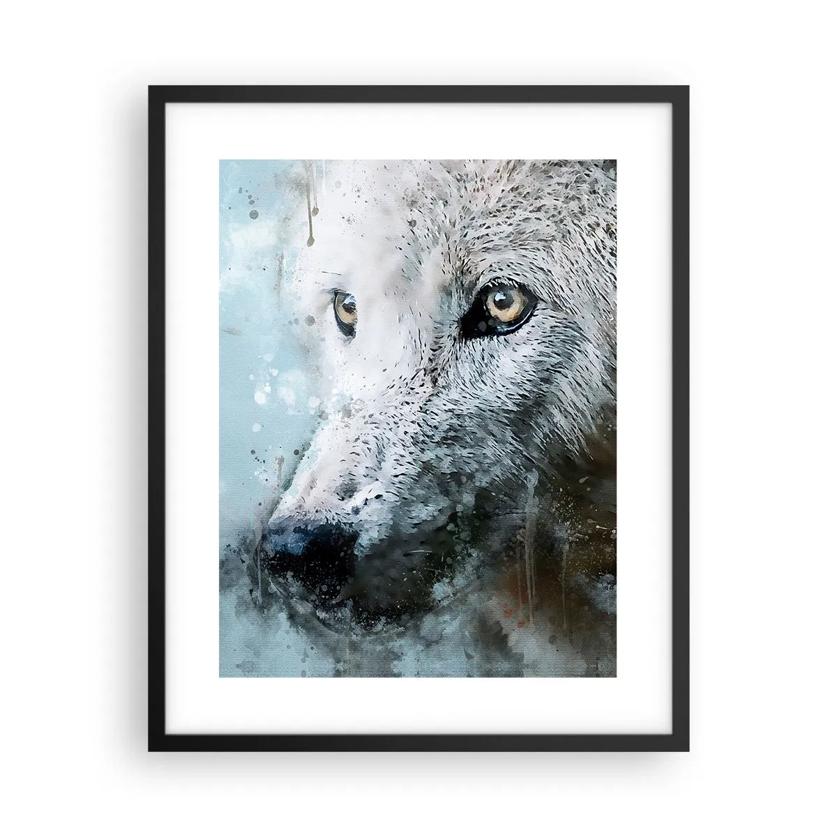 Poster in black frame - Meet Wolf Soul - 40x50 cm